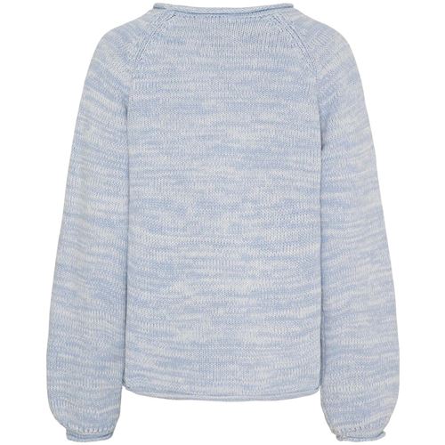 Tröjor/Koftor - Gwen Knit Pullower – light blue melange